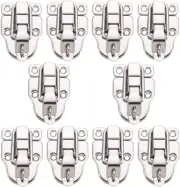 10Pack Metal Duckbilled Box Hasp Lock Toggle Latch Catch for Wooden Case Boxes