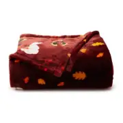 Disney Mickey Mouse FALL Plush Throw Blanket The Big One NEW