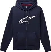 Alpinestars Ageless Zip V3, zip hoodie , color: Dark Blue/White , size: XXL