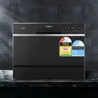 6 Place Settings Benchtop Dishwasher Black