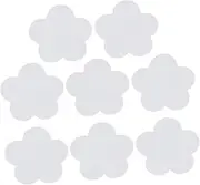 HOOTNEE 16pcs Self-Adhesive Anti-Skid Mat Petal Pattern Shower Prevention Patch for Safe Bathroom Use Transparent Ground Mat for Home Bath Stain Resistant and Comfortable Touch