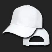 White Youth Plain Blank Solid Adjustable Tennis Baseball Ball Cap Hat Caps Hats