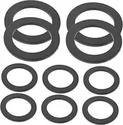 Hohopeti 10pcs Hose Gasket Replacing Gaskets and Seals Washer Seal Gasket Seal Water Heating Device Hose Washer Inlet Hose Washer Sealing Washers Replacing Washers Black Dingqing Rubber Pad