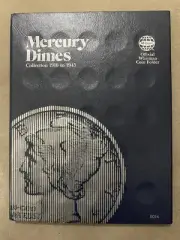 Mercury Dimes Collection 1916 To 1945 Official Whitman Coin Folder