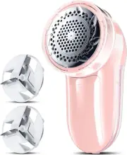 Bymore Fabric Shaver Lint Remover Defuzzer AC/Battery - Pink