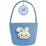 Easter Baskets for Kids - Personalized Bunny Egg Basket for Toddlers