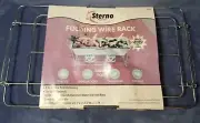Sterno Reusable Folding Wire Rack Pop-Up Chafer Rack Store Flat Sturdy Parties