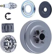 Sprocket Clutch Drum 3/8" Fit for MS170 MS180 MS210 MS230 MS250 Needle Bearing Washer E-Clip Worm Gear 1123 640 2003