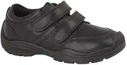 [Roamers] Boys Twin Touch Fastening Leather Shoe with Toe Guard