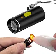 Electric Lighter USB C, Mini Lighter, Windproof Waterproof Flameless Lighter,Type C Mini Portable Electric Lighter for USB Type C Device Chargers (Black)