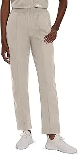 [Landau] Women's Classic Fit Elastic Waist Scrub Pants Medium Tall Sandstone