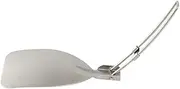 AUTSUPPL Outdoor Cooking Spatula Folding Stainless Steel Wok Spatula for Camping BBQ Ergonomic Handle Multi Functional Frying Accessory Convenient Storage