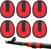 Fishing Lure Wraps, Bait Protection Storage, Protective Lure Cover Guard Storage Accessories Set of 6 for Ice Fishing Rods Trolling Outdoor Gear