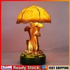 Mushroom Atmosphere Table Lamps Resin Home Bedroom Decoration (C)