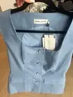 Anna Quan ANTONELLA Top In LIMITED EDITION DUSTY BLUE s10 BNWT RRP$550