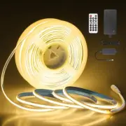 65.6FT/Roll COB Led Strip Lights 3000K 24V Dimmable LED Light Strip with Remo...