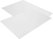 Hohopeti 2pcs Blank Aluminum Plates Metal Sheet for DIY Crafting Industrial Use High Hardness Portable Versatile Engraving Blanks