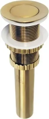 Kingston Brass EV8417 Coronet Push Pop-Up Bathroom Sink Drain Without Overflow