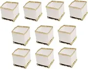 Floating Lanterns, Biodegradable Candle Lanterns Water Floating Pool Lights White Paper Lanterns for Outside for Wishing Praying 10 Pack 5.9 in