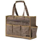 Canvas Large Tool Bag - A Large Main Pocket and 14 Insert Pockets Garden Tool...