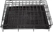 Kisangel Practical Pet Kennel Dog Iron Cage Washable Removable Tray Fine Craftsmanship Dog Crate