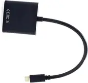 CONGARTENO Type C to Vga Adapter Cable Full USB Male to Female Converter for Monitors Projectors Black Easy Plug Play No Drivers Needed Stable Signal Transfer