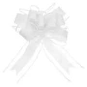 20pcs 9" Large Pull Bow Gift Wrapping Big Organza Bows Ribbon White
