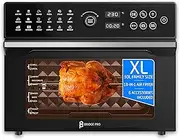 tal Air Fryer Oven With Rotisseries, Full Accessory Set - XL Family Sized 18-in-1 Preset, Dual Cook, Smart Dial, 360° Hot Air Circulation, Time & Temp Controlled, Fast Cooking - 1800W