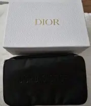 Dior Makeup Cosmetic Bag Travel Vanity Case (new 2023) Nylon Black