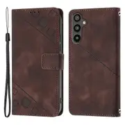 Skin-friendly Case For Samsung Galaxy A34 5g, Imprinted Flip Leather Cover Stand Wallet