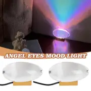 Colorful Angel Eyes Projection Light Crystal Glass Sunset Table Lamps Party