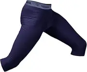 [Sanabul] Essential 3/4 Compression Tights | Elevate Workouts with Comfort and Style for MMA, BJJ, and More | Ideal for Men