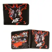 CHARACTERS Persona 5 4 in. Bi Fold Wallet (Video Games Credit Card Billfold)