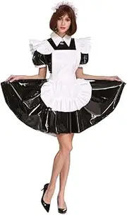[GOceBaby] Sissy Maid Lockable Black Dress Crossdressing for Men Plus Size Costume