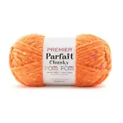 Premier Parfait Chunky Pom Pom Yarn-Citrus Burst (Pack of 3 Skein)
