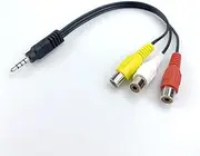 AV Adapter, Video AV Component Adapter Cable Replacement for TCL TV, 3 RCA to AV Input Adapter - P13 3.5mm Jack Plug