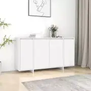 NNEVL Sideboard White 135x41x75 cm Engineered Wood