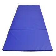 Large 240cm X 120cm X 4cm Gymnastics Folding Gym Exercise Yoga Mat - Blue