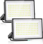 100W LED Flood Light Outdoor, 8900LM Security Lights, IP66 Waterproof Outdoor LE