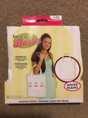 BACK TO BASICS CANVAS TOTE BAG TO PERSONALIZE - BRAND NEW!!!