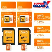 Micro SD Card Memory 128GB 256GB 512GB PRO Extreme A1 U3 V10 Class 10 - 2 PACK