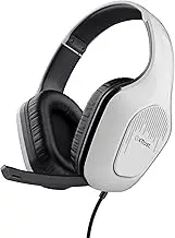 Trust Gaming GXT 415PS Zirox Lightweight Gaming Headset for Playstation 5 with 50 mm Driver, 1.2 m Cable, 3.5 mm Audio Port, Flip-Up Microphone, Over-Ear PS5 Headphones with Cable - White