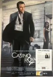 DANIEL CRAIG 007 Casino Royal Hand Signed Fullsize Poster + PSA DNA & CA COA