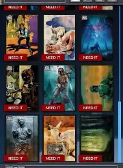 Star Wars Digital Chrome Galaxy (22) Black And (2) Atomic Total Of 24