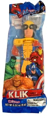 KLIK Marvel Wolverine X-Men Candy Dispenser Toy Smarties Figure New [e-09]