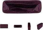 DGAZ Silky Purse Organizer Insert for Chanel Leboy Bags, Luxury Handbag & Tote Organizer, Simplicity bag organizer(Cassis,Small 20)