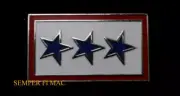 BLUE 3 STAR HAT FLAG PIN SON DAUGHTER US MARINE NAVY ARMY AIR FORCE USCG MOM DAD