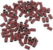 100 Pcs Sanding Ring Bands 80 Grits Grinding Polisher Nail Sanding Bands Manicure Tools for Nail Drills Files Gel Nail Removing and Nail Drills Machine