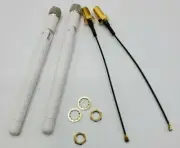 1X(Dual Band WiFi 2.4GHz 5GHz 5.8GHz 8DBi RP-SMA Male Antenna & 20cm 4 Inch U.FL