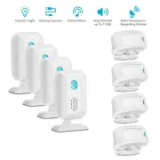 4x Welcome Chime Wireless Motion Sensor Door bell Alarm Entry Doorbells System